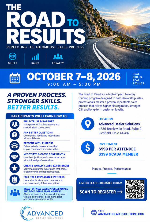 Sales Training Oct 7-8 2026
